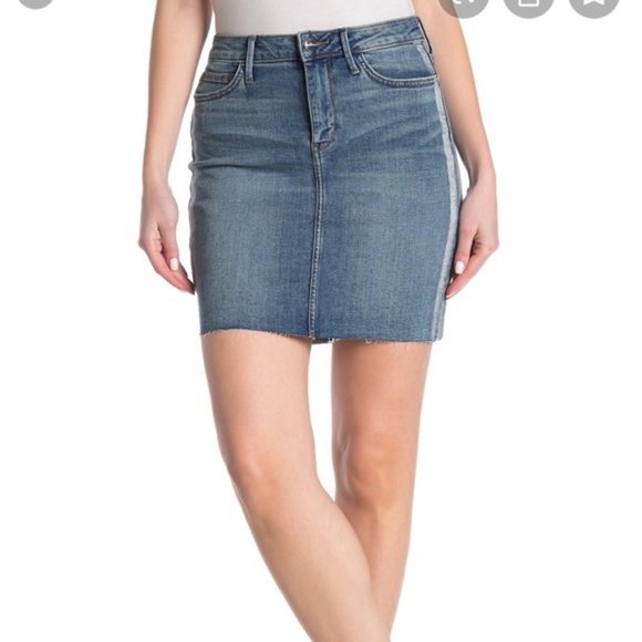 Sam Edelman Denim Mini Jenny Skirt Size 00/24 - Picture 1 of 13